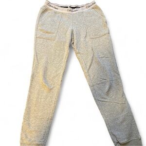 light grey Calvin klein jogger sweats